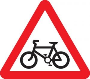 Cycle route ahead