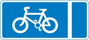 With flow pedal cycle lane